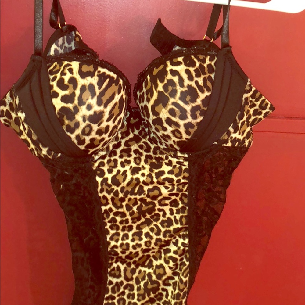 Leopard print lingerie